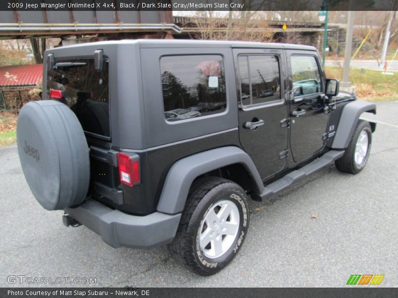 Black / Dark Slate Gray/Medium Slate Gray 2009 Jeep Wrangler Unlimited X 4x4