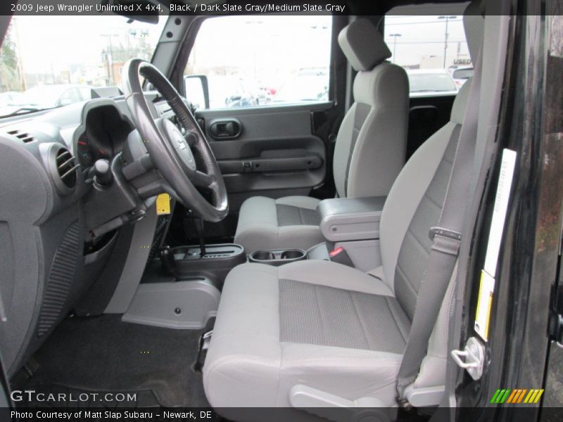Black / Dark Slate Gray/Medium Slate Gray 2009 Jeep Wrangler Unlimited X 4x4