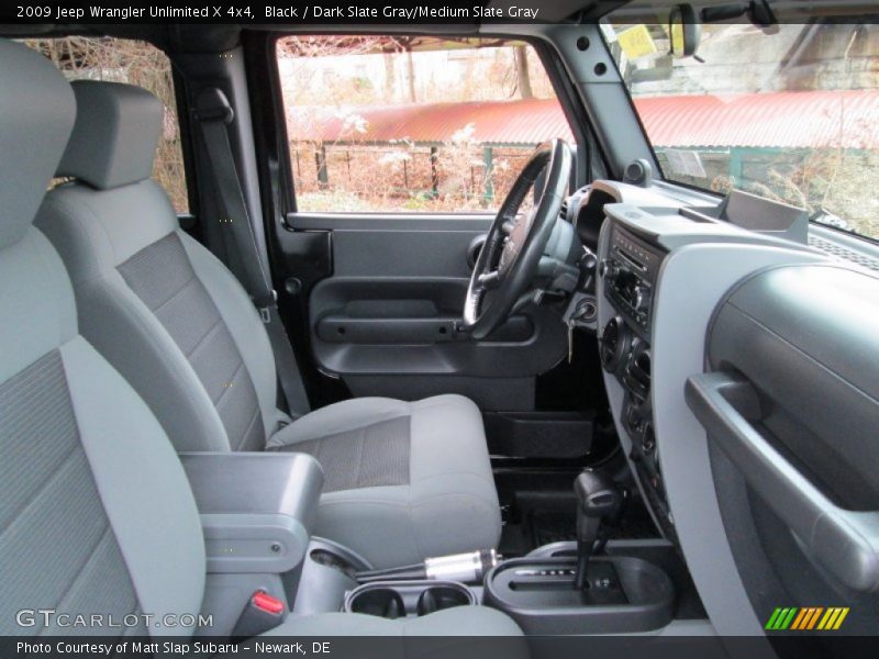 Black / Dark Slate Gray/Medium Slate Gray 2009 Jeep Wrangler Unlimited X 4x4