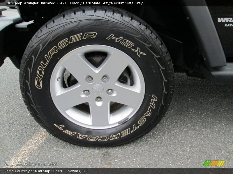 Black / Dark Slate Gray/Medium Slate Gray 2009 Jeep Wrangler Unlimited X 4x4