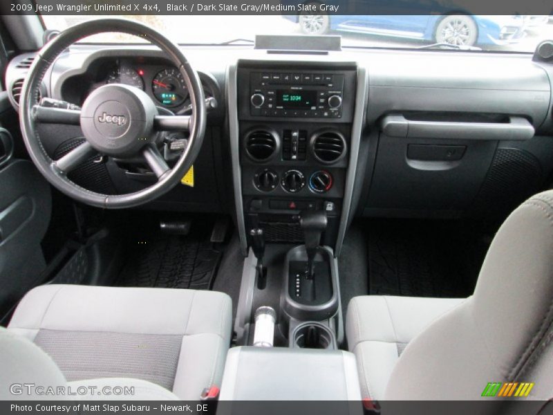 Black / Dark Slate Gray/Medium Slate Gray 2009 Jeep Wrangler Unlimited X 4x4