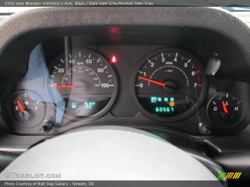 Black / Dark Slate Gray/Medium Slate Gray 2009 Jeep Wrangler Unlimited X 4x4