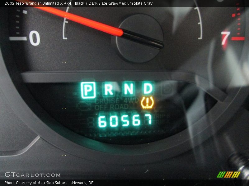 Black / Dark Slate Gray/Medium Slate Gray 2009 Jeep Wrangler Unlimited X 4x4