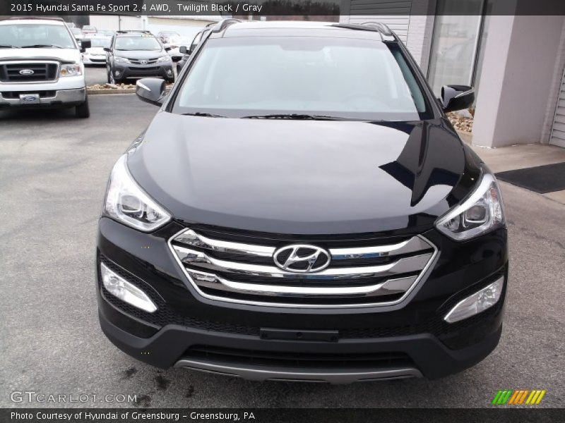 Twilight Black / Gray 2015 Hyundai Santa Fe Sport 2.4 AWD