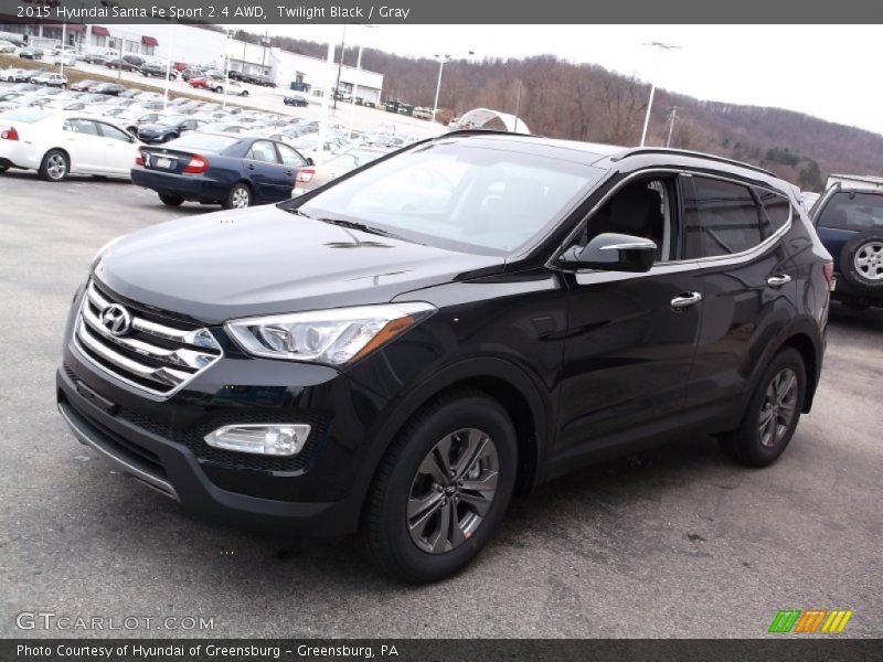 Twilight Black / Gray 2015 Hyundai Santa Fe Sport 2.4 AWD