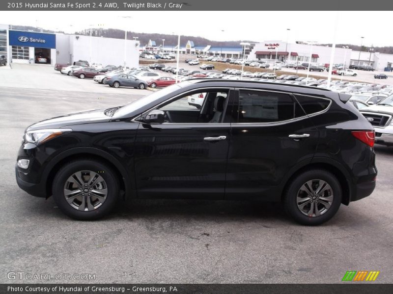 Twilight Black / Gray 2015 Hyundai Santa Fe Sport 2.4 AWD