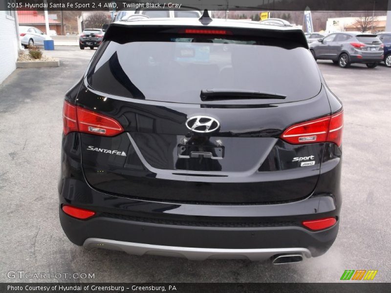 Twilight Black / Gray 2015 Hyundai Santa Fe Sport 2.4 AWD