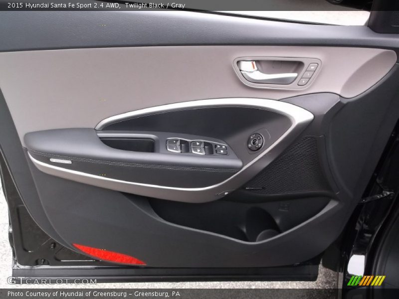 Twilight Black / Gray 2015 Hyundai Santa Fe Sport 2.4 AWD