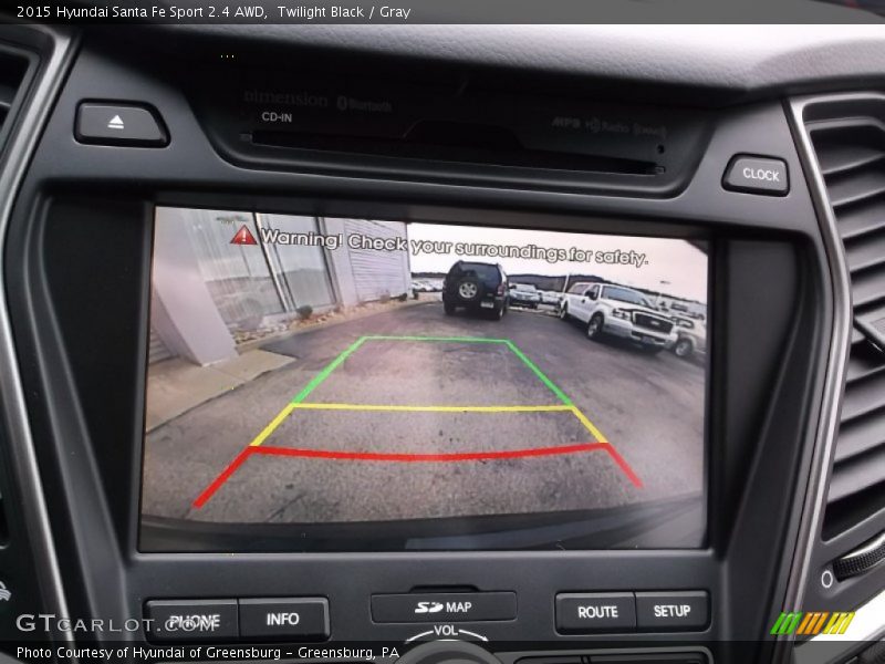 Twilight Black / Gray 2015 Hyundai Santa Fe Sport 2.4 AWD
