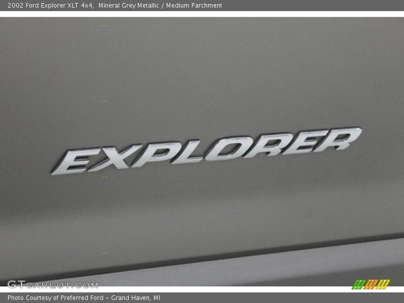 Mineral Grey Metallic / Medium Parchment 2002 Ford Explorer XLT 4x4