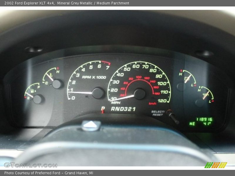 Mineral Grey Metallic / Medium Parchment 2002 Ford Explorer XLT 4x4