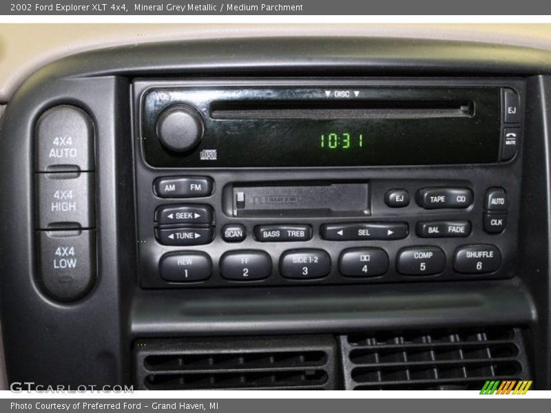 Mineral Grey Metallic / Medium Parchment 2002 Ford Explorer XLT 4x4