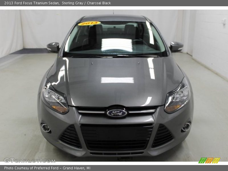 Sterling Gray / Charcoal Black 2013 Ford Focus Titanium Sedan