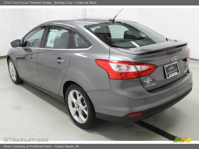Sterling Gray / Charcoal Black 2013 Ford Focus Titanium Sedan
