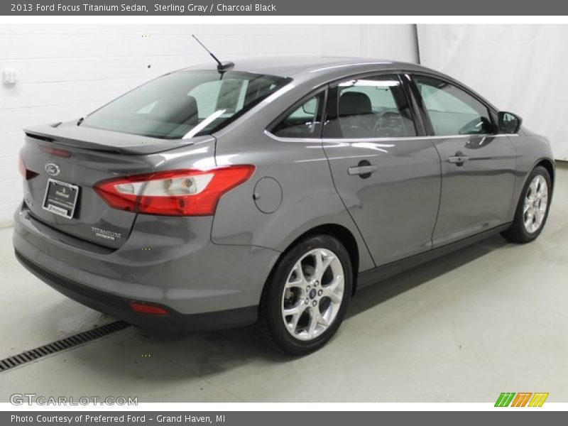 Sterling Gray / Charcoal Black 2013 Ford Focus Titanium Sedan