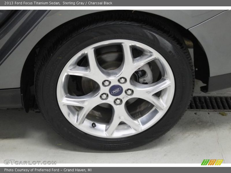 Sterling Gray / Charcoal Black 2013 Ford Focus Titanium Sedan