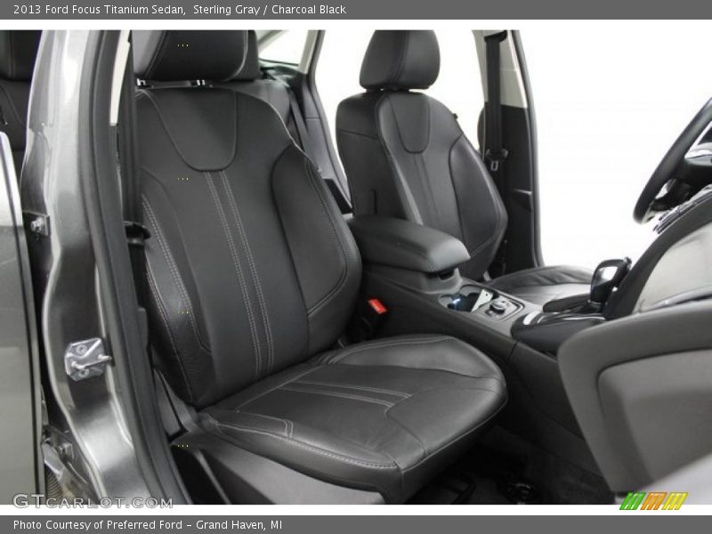 Sterling Gray / Charcoal Black 2013 Ford Focus Titanium Sedan
