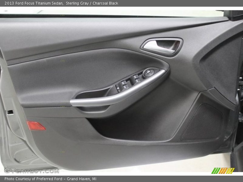 Sterling Gray / Charcoal Black 2013 Ford Focus Titanium Sedan