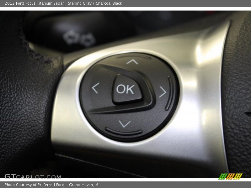 Sterling Gray / Charcoal Black 2013 Ford Focus Titanium Sedan