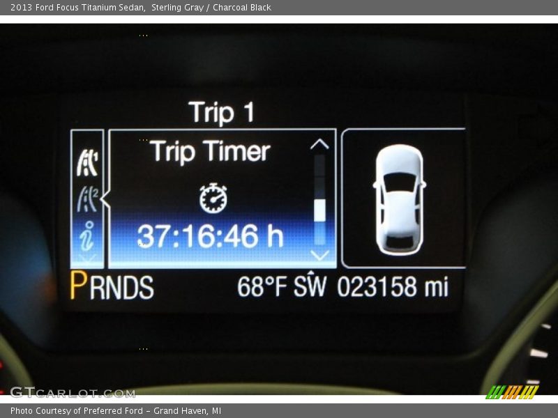 Sterling Gray / Charcoal Black 2013 Ford Focus Titanium Sedan