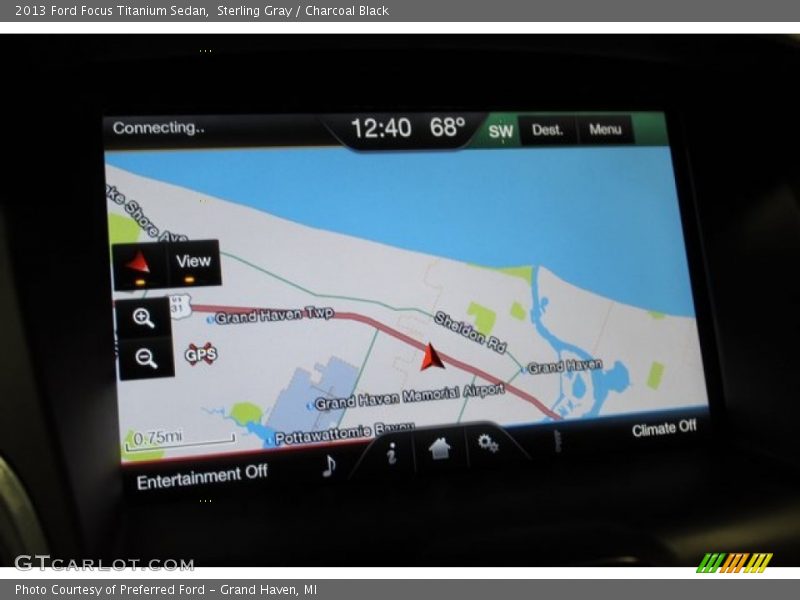Sterling Gray / Charcoal Black 2013 Ford Focus Titanium Sedan