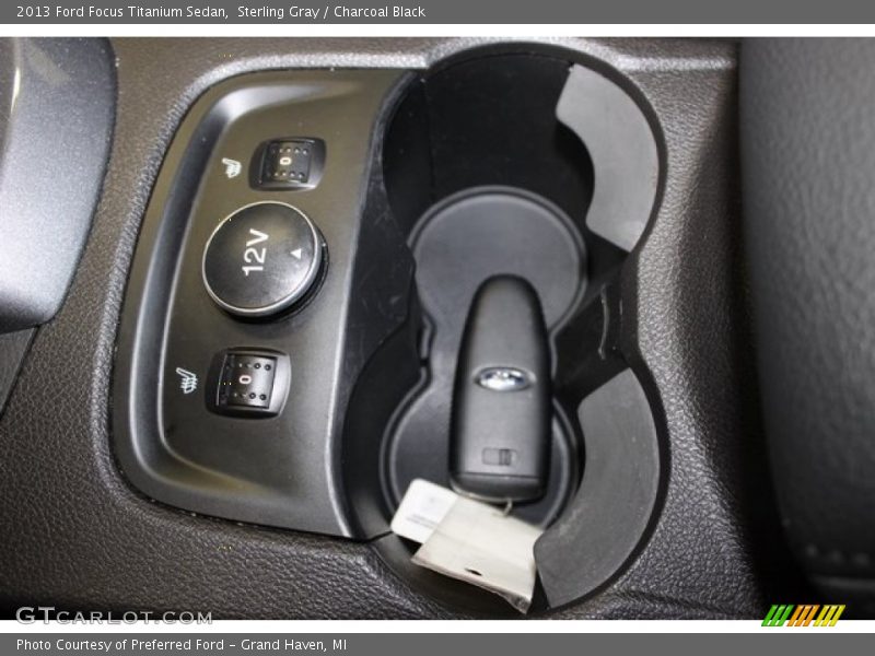 Sterling Gray / Charcoal Black 2013 Ford Focus Titanium Sedan