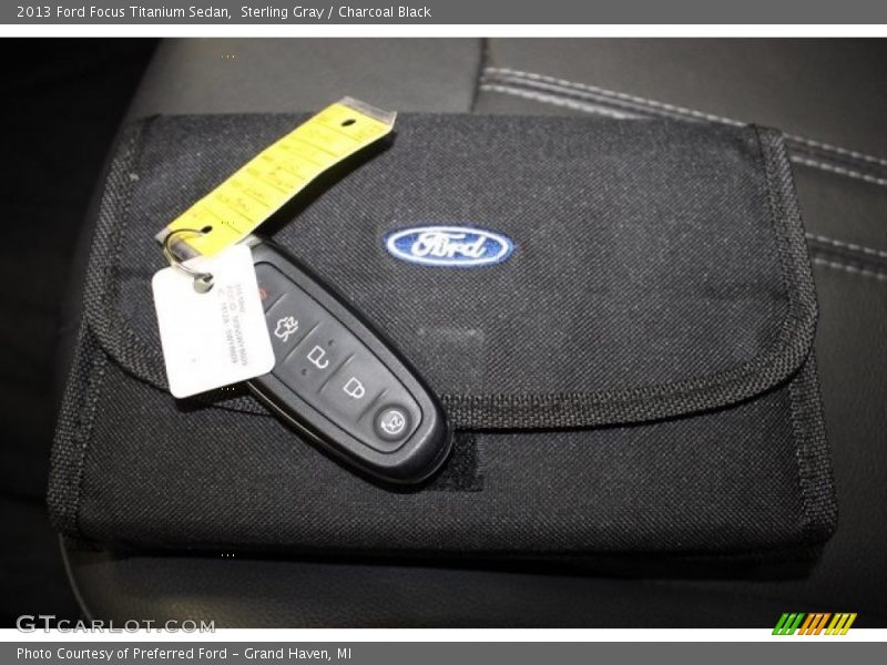 Sterling Gray / Charcoal Black 2013 Ford Focus Titanium Sedan