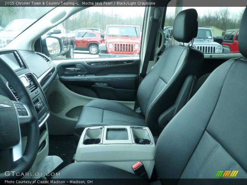 Mocha Java Pearl / Black/Light Graystone 2015 Chrysler Town & Country Touring-L