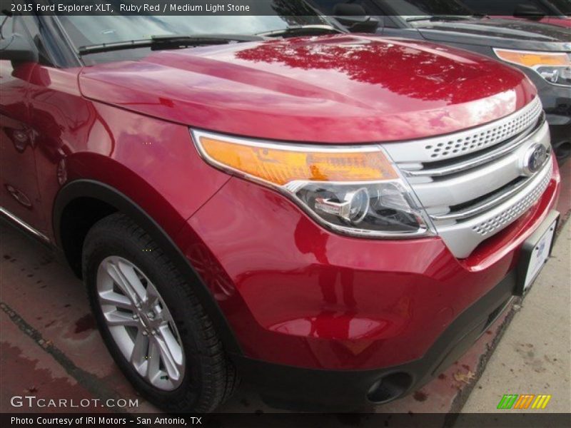 Ruby Red / Medium Light Stone 2015 Ford Explorer XLT