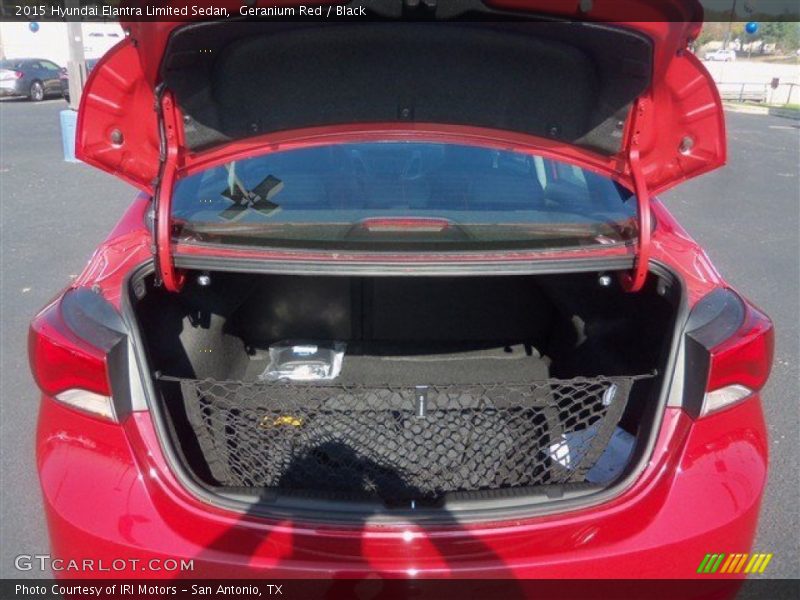Geranium Red / Black 2015 Hyundai Elantra Limited Sedan