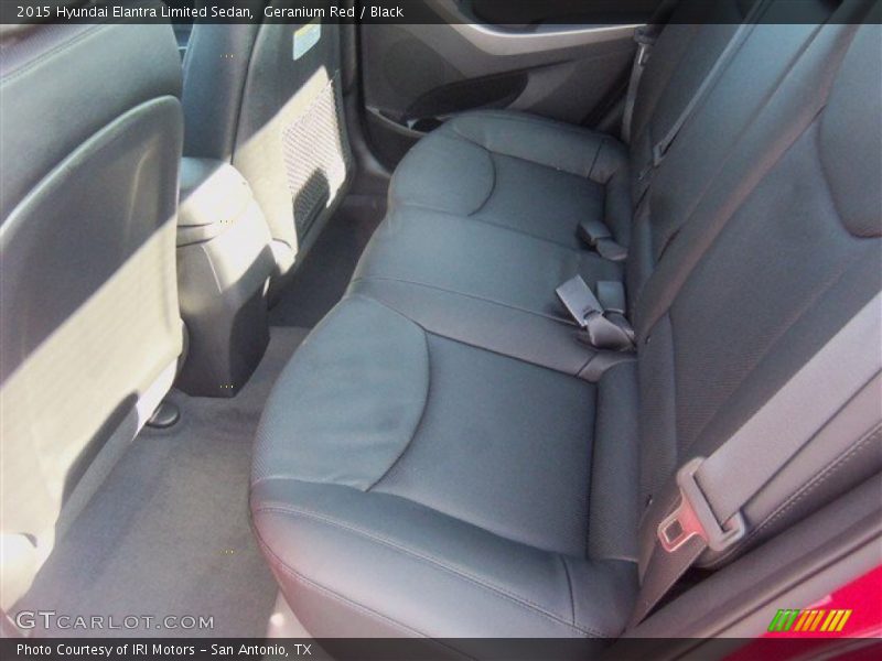 Geranium Red / Black 2015 Hyundai Elantra Limited Sedan