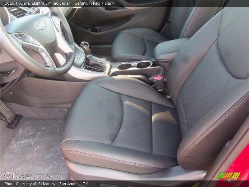 Geranium Red / Black 2015 Hyundai Elantra Limited Sedan