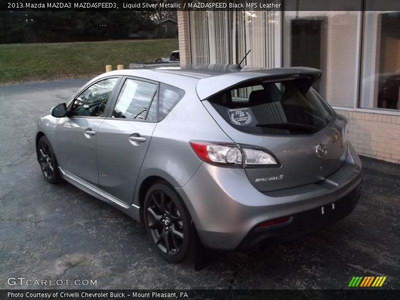 Liquid Silver Metallic / MAZDASPEED Black MPS Leather 2013 Mazda MAZDA3 MAZDASPEED3