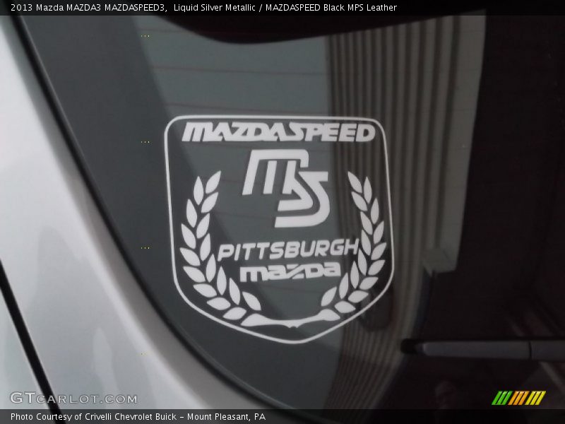 Liquid Silver Metallic / MAZDASPEED Black MPS Leather 2013 Mazda MAZDA3 MAZDASPEED3