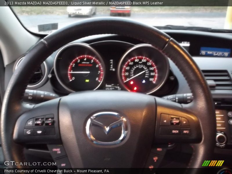Liquid Silver Metallic / MAZDASPEED Black MPS Leather 2013 Mazda MAZDA3 MAZDASPEED3