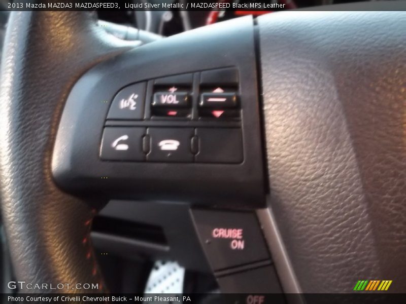 Liquid Silver Metallic / MAZDASPEED Black MPS Leather 2013 Mazda MAZDA3 MAZDASPEED3