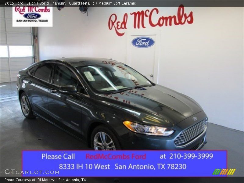 Guard Metallic / Medium Soft Ceramic 2015 Ford Fusion Hybrid Titanium
