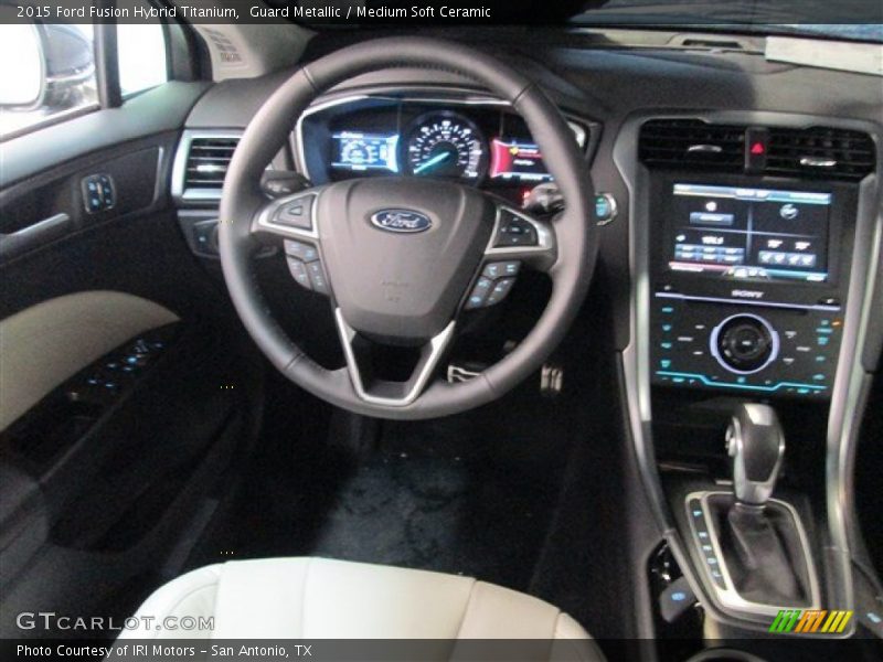Guard Metallic / Medium Soft Ceramic 2015 Ford Fusion Hybrid Titanium