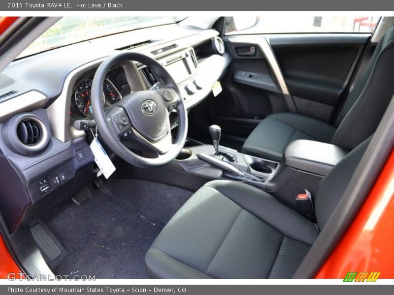 Hot Lava / Black 2015 Toyota RAV4 LE