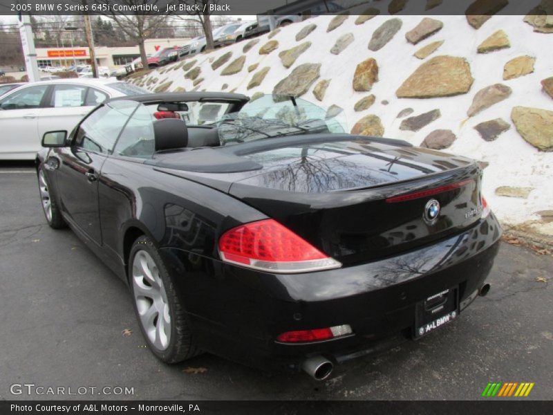 Jet Black / Black 2005 BMW 6 Series 645i Convertible
