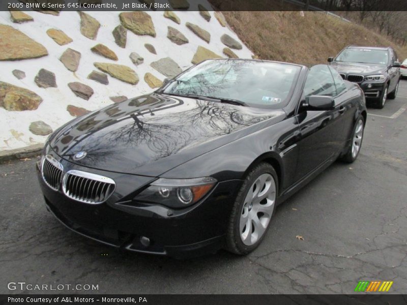 Jet Black / Black 2005 BMW 6 Series 645i Convertible