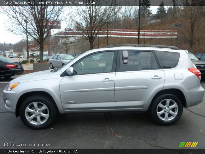 Classic Silver Metallic / Ash 2012 Toyota RAV4 Limited 4WD