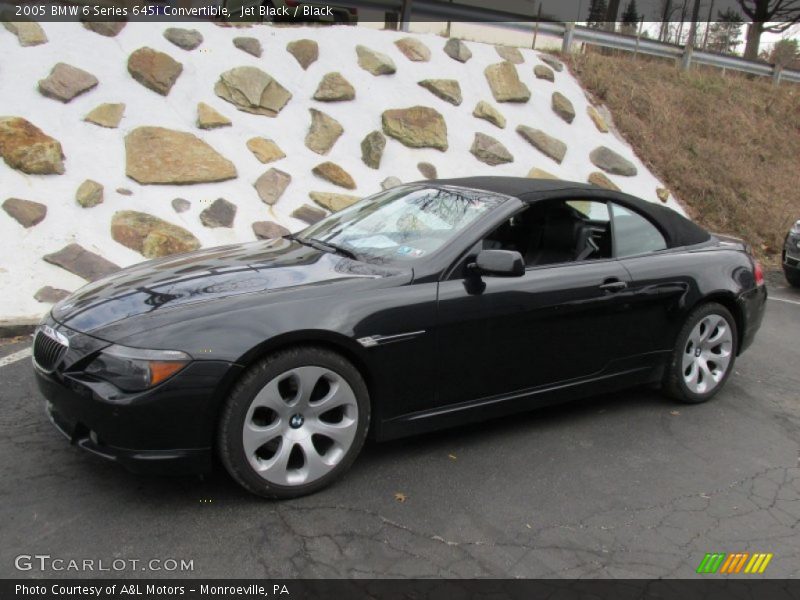 Jet Black / Black 2005 BMW 6 Series 645i Convertible