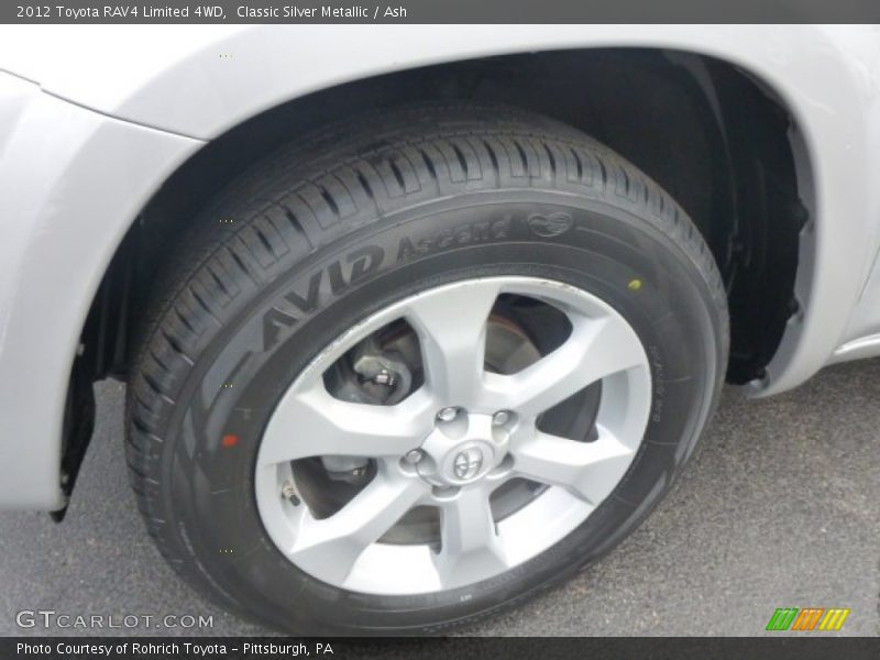 Classic Silver Metallic / Ash 2012 Toyota RAV4 Limited 4WD