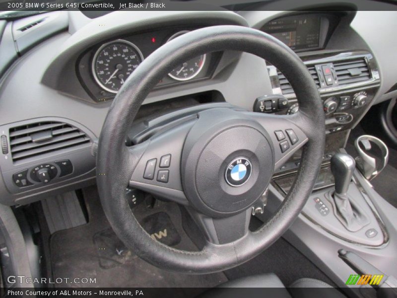 Jet Black / Black 2005 BMW 6 Series 645i Convertible