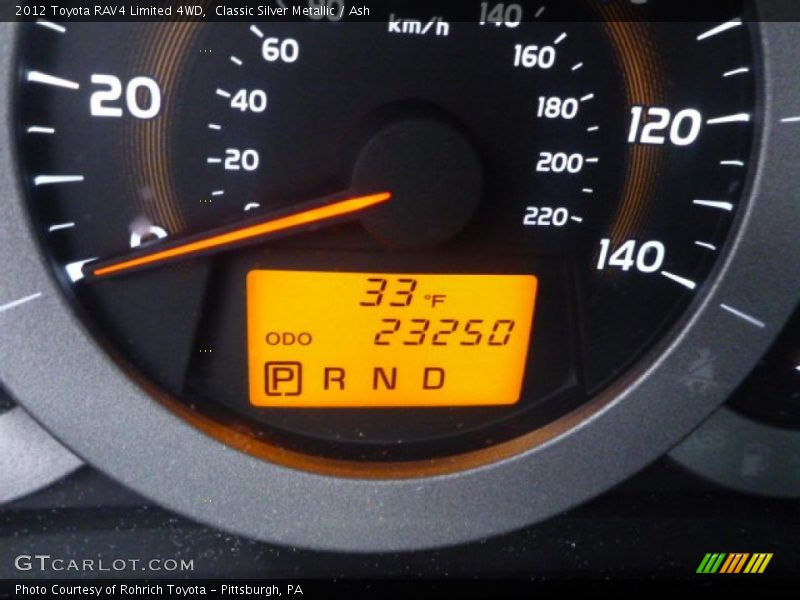 Classic Silver Metallic / Ash 2012 Toyota RAV4 Limited 4WD