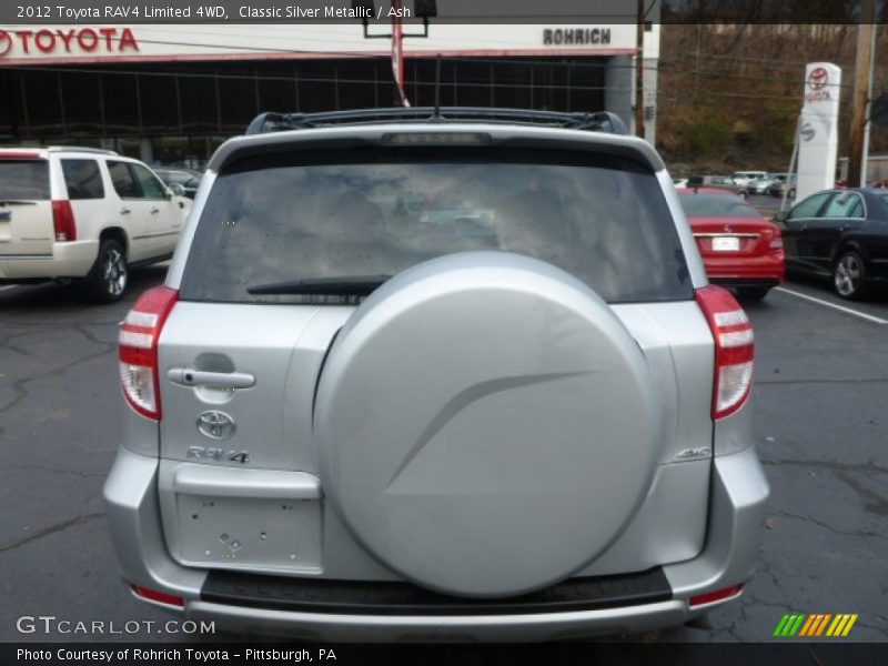 Classic Silver Metallic / Ash 2012 Toyota RAV4 Limited 4WD