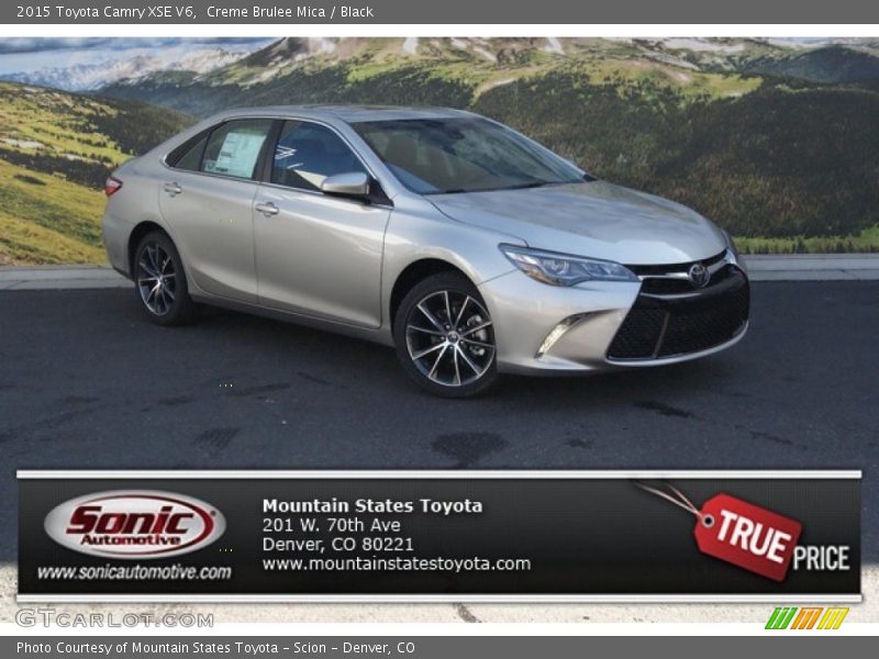 Creme Brulee Mica / Black 2015 Toyota Camry XSE V6