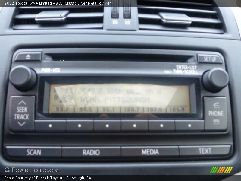 Classic Silver Metallic / Ash 2012 Toyota RAV4 Limited 4WD
