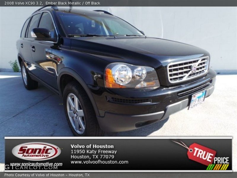 Ember Black Metallic / Off Black 2008 Volvo XC90 3.2